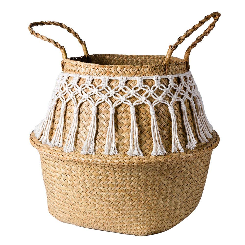 Woven Seagrass basket - 22 x 20cm Naturverse