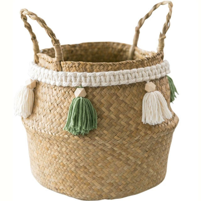 Woven Seagrass basket - 22 x 20cm Naturverse